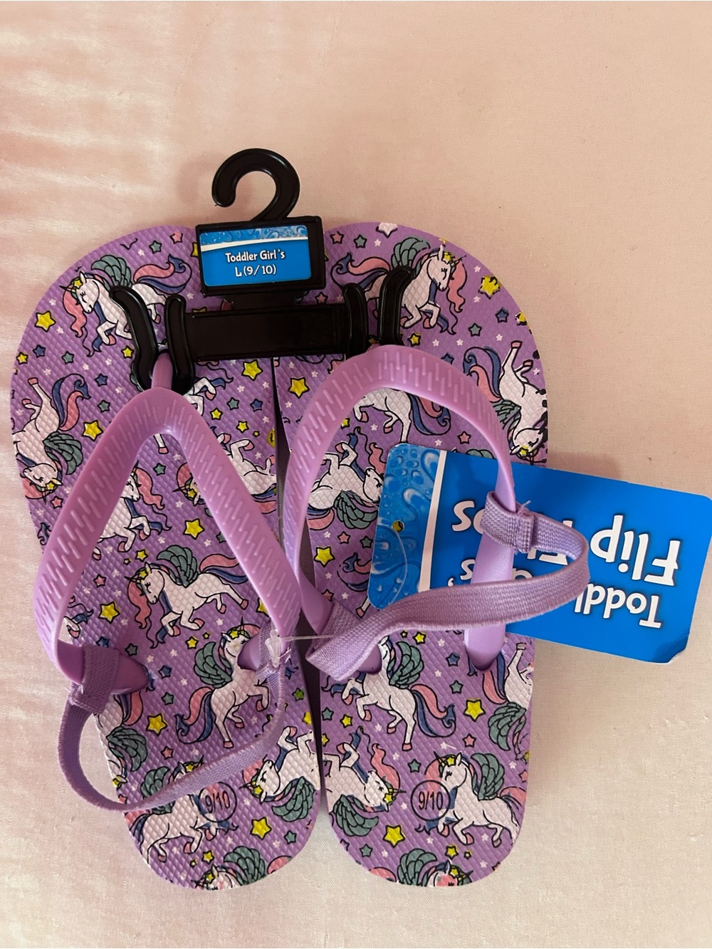NWT Toddler Girl Purple Unicorn Flip Flops